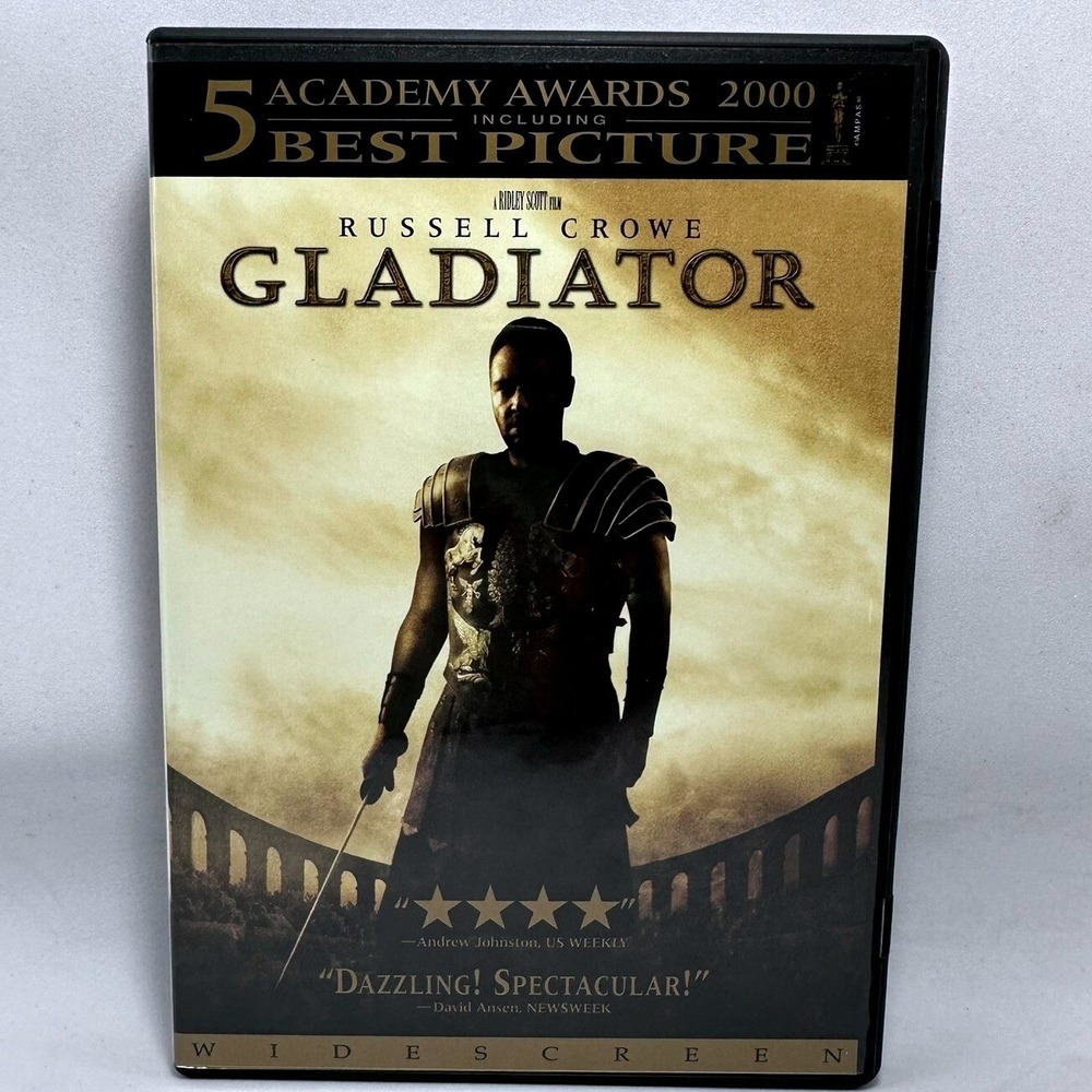 Gladiator DVD 2000 Russell‎ Crowe Ridley Scott Widescreen 678149066722